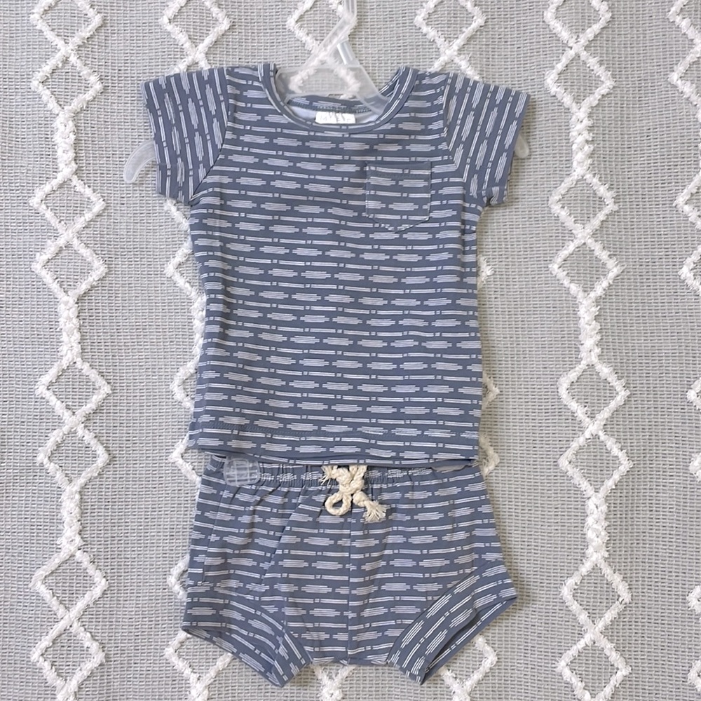 NEW Boutique Blue Horizon Short Set